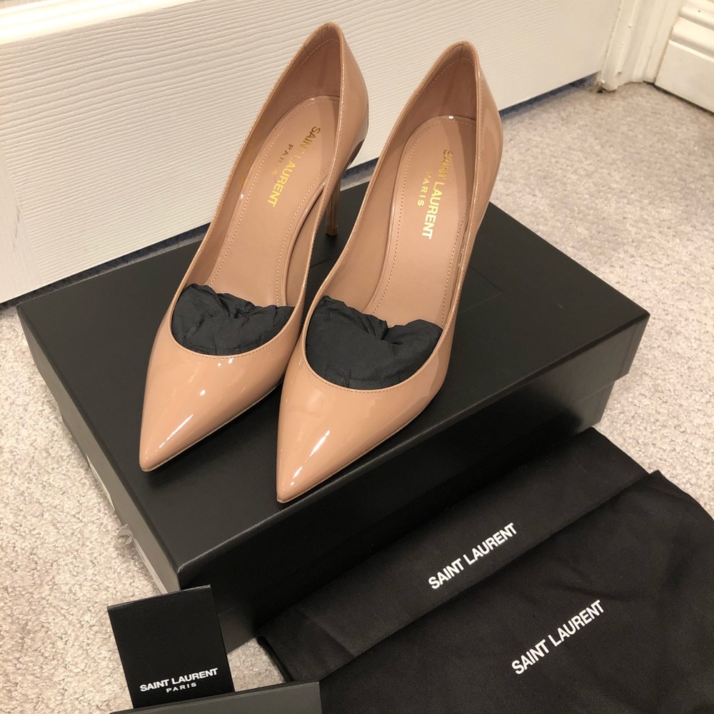 Saint Laurent Nude Zoe Pumps 36 (US 6)
